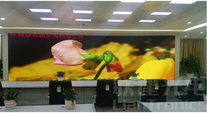 97622娱乐电子游戏光电小间距LED显示屏助力安康市南水北调应急指挥中心建设
